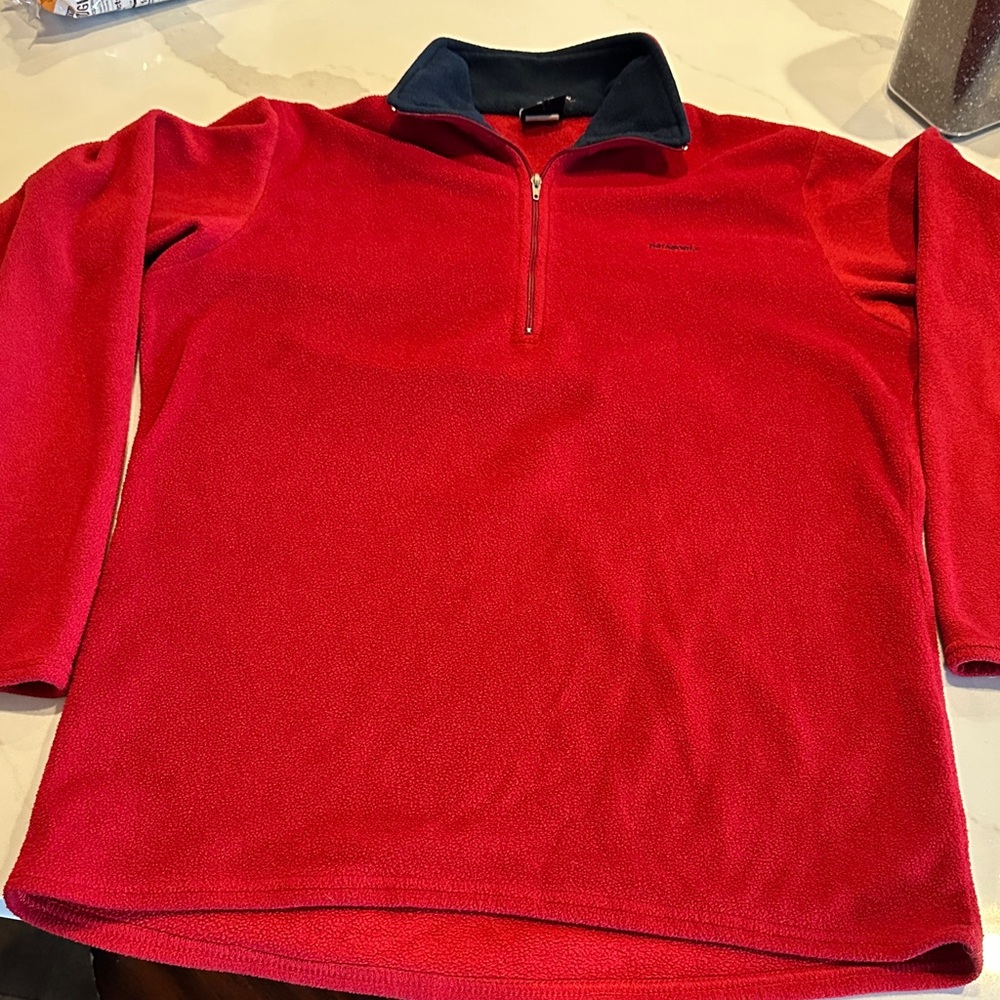Patagonia Men's Red Zip-Up fleece Sweater